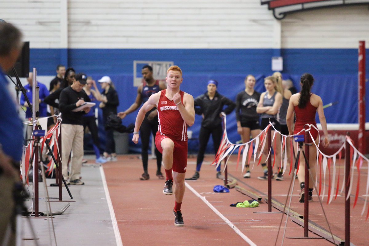 BadgerTrackXC's tweet photo. In his collegiate track debut, freshman @SamMcHone wins the long jump with a mark of 21-6 3/4! https://t.co/lFhqAtdOpP