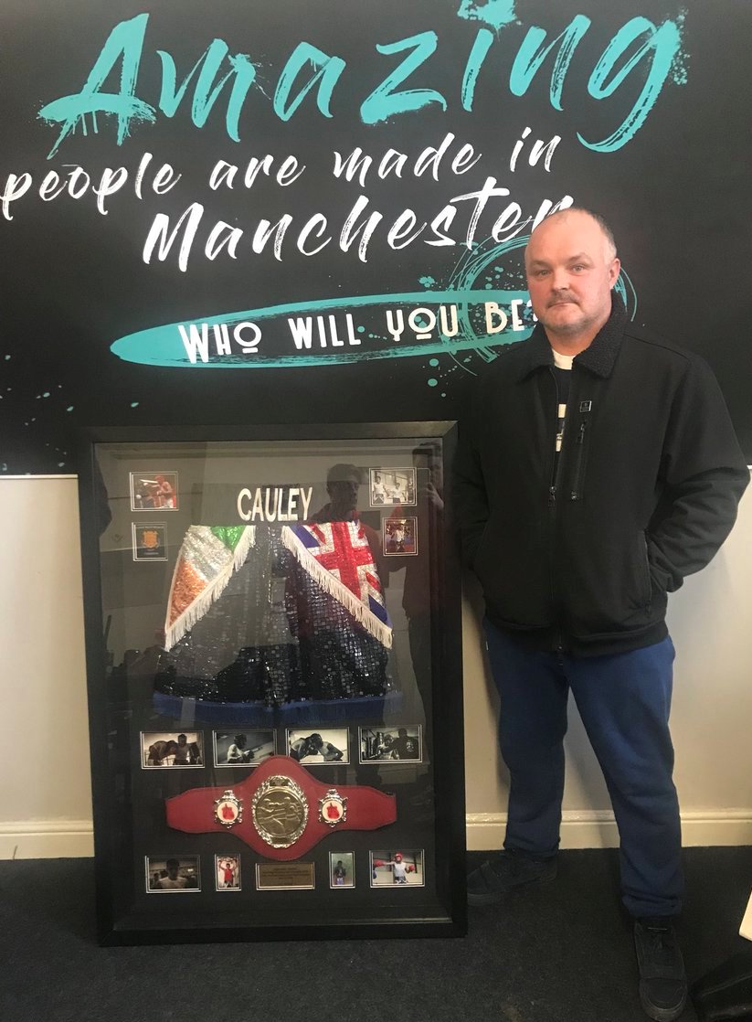 StJohnsBoxing's tweet photo. Macauleys shorts are currently at Collyhurst &amp; Moston ABC, Mario went down last week to talk to the kids about ADHD, mental health and support available if they need to talk to someone . Keep up the good work  @conway_mario #boxinmind #manchestermind #MentalHealthAwareness https://t.co/OQjm0gVnQL