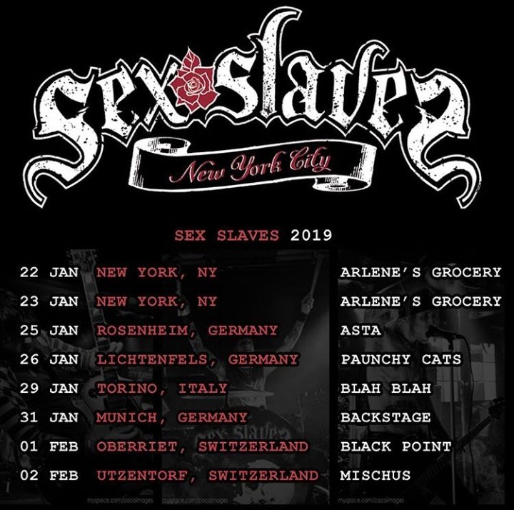 USA and EUROPE: Which dates are you coming to? Get tickets and more info here: m.facebook.com/nyrocknroll/ev… All Europe shows feature @raygun_rebels 
#sexslavesmusic #tour #concert #paunchycats #backstage #blahblah #eric13 #delcheetah #jbomb #longlivethedead #saywhat