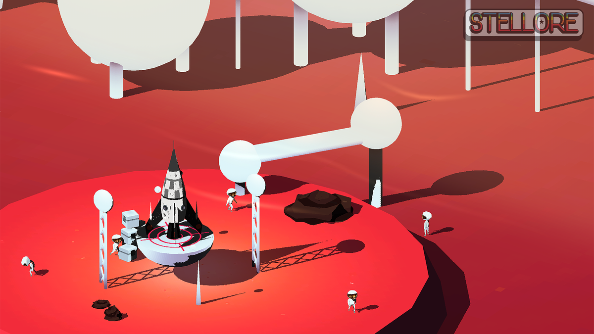 playSTELLORE's tweet photo. A look at the now quite populated MARS BASE ZETA for #screenshotsaturday ! #lowpoly #unity3d #gamedev #indiedev https://t.co/sg6JPr0VsA