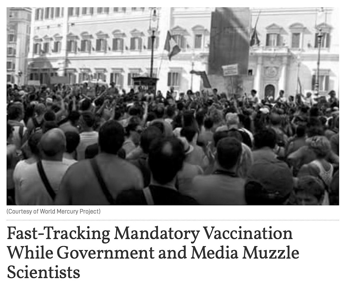 Health Authorities In France And Italy Fast-Tracking Involuntary Vaccine Mandates For School-Age Children. Warned Of Wide Range Of Contaminants Found Including Minute Particles Of Lead Or Stainless Steel.September 7, 2017 https://www.theepochtimes.com/fast-tracking-mandatory-vaccination-while-government-and-media-muzzle-scientists_2290314.html #QAnon  #GreatAwakening  @potus