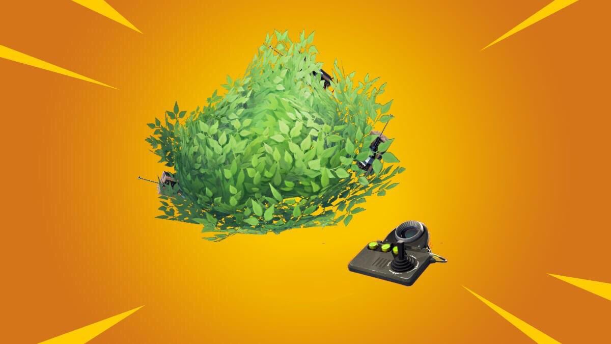 FNCCentre's tweet photo. New leaked remote bush also comes with a silent version Surprise your enemies with a boom #fortnite https://t.co/3SLajHuwgh
