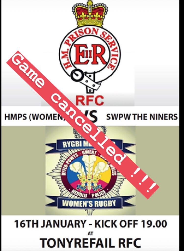 Due to operational commitments this game is off