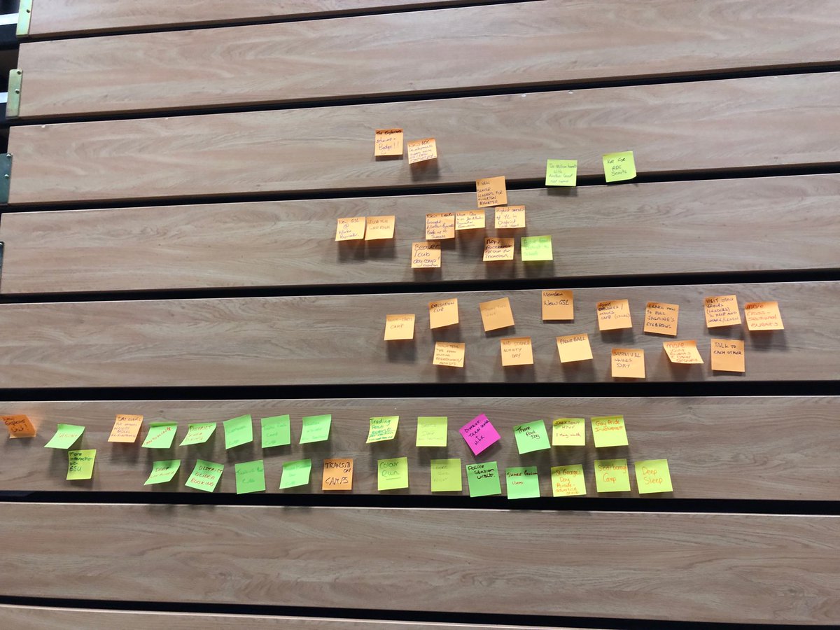 Loads of amazing ideas on our ideas wall! #DADday!