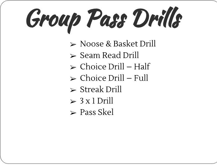 Coach_J_Clark's tweet photo. For those wondering here is our install menu and a list of group pass drills that we use every day with our wrs & qbs #RunnShootSystem @spikedlee7 @CoachBarrett11 @ocjacobmorris77 @slade248 @CoachOFagan @coachcodutti @CoachEDK_35 @coachmikerowe @txhsfbchat @NickRolovich https://t.co/jPagChv9Kf