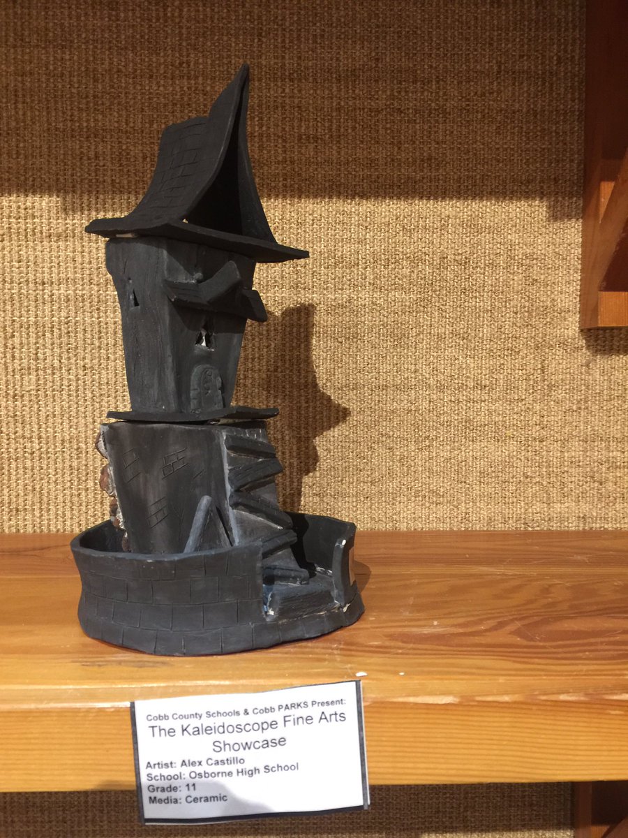 ohsmudnmetals's tweet photo. At the #Mablehouse art center for #cobbcounty district art show #kaleidoscope #osbornehigh #ceramics #osbornearts https://t.co/jyvMFXMtvC