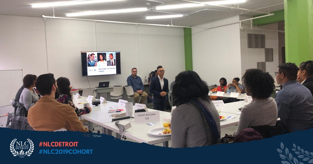 NLC_Detroit's tweet photo. 2019 NLC Detroit Institute Day 1!
Welcome Fellows and we look forward to the next 6 months as we educate and promote this cohort of Progressive Leaders.
#NLCDetroit #NLCFamily #NLC2019Cohort https://t.co/smUPmx20KC