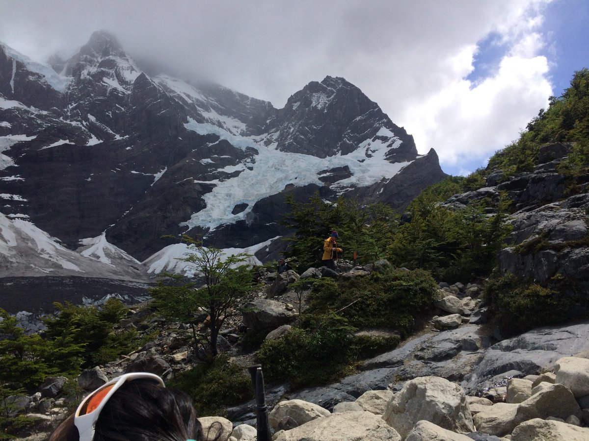 Snowing in the middle of summer in Patigonia
