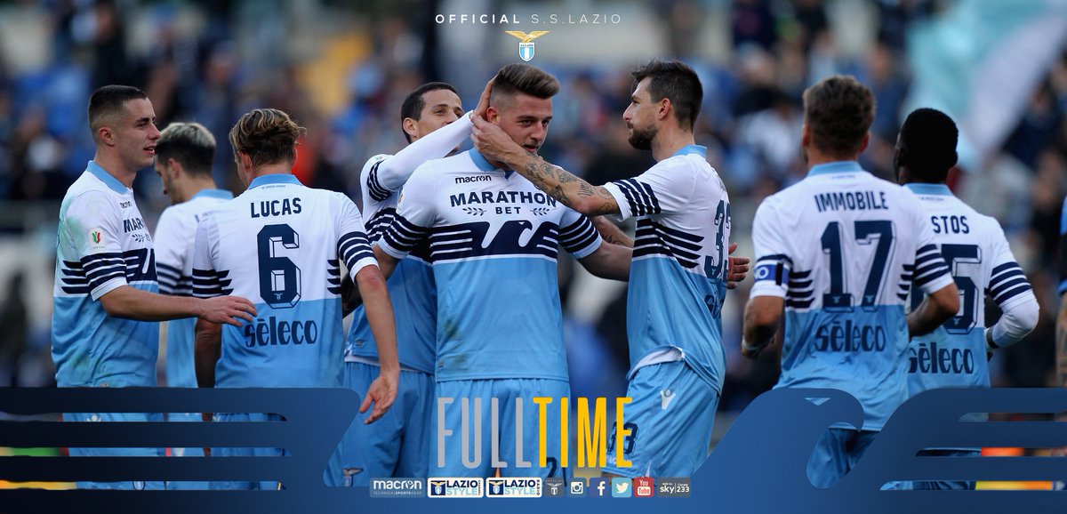 ✅ #LazioNovara 4-1
TRIPLICE FISCHIO! La Lazio cala il poker al @NovaraChannel e stacca il pass per i quarti di finale di Coppa Italia 🏆
