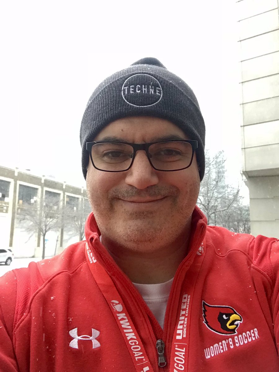 Thanks for the beanie @Yael_Averbuch & @technefutbol. It’s needed today in snowy Chicago. ❄️ ⚽️ #TechniqueMatters because good players can become great! #TechneUSC19