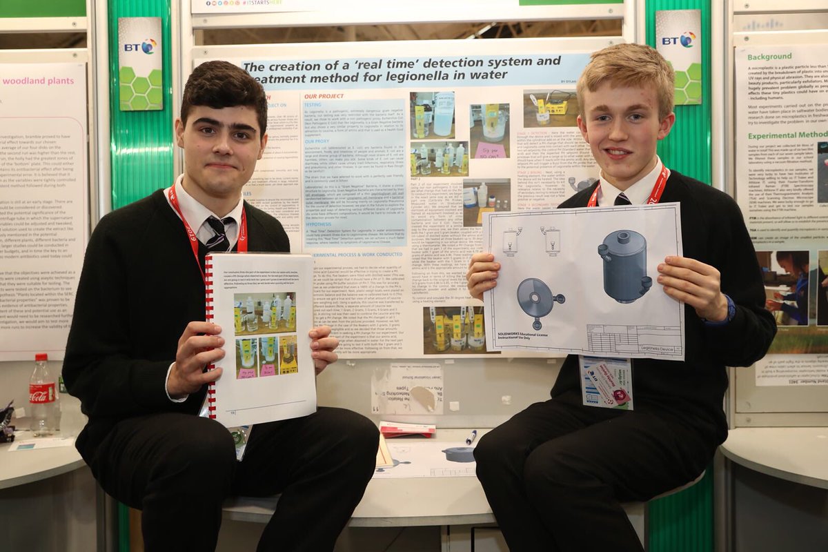 Brilliant to see so many great projects at this year’s @BTYSTE focussed on #sustainability - well done to Seán, this year’s winner of the #ScienceForDevelopment award, and to all the students and young people who are leading the way on achieving the #SustainableDevelopmentGoals