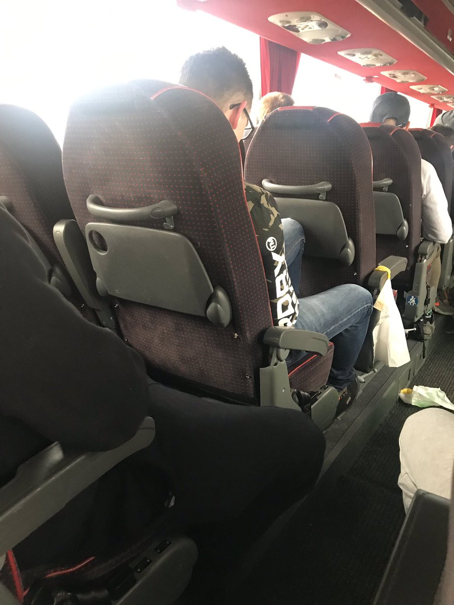 TeamFITTPhoto's tweet photo. @SkiValSki shocking coaches for long journeys. Not the way anyone wants to start a holiday jammed like cattle into seats they don’t fit in. Very poor! 👎🏻👎🏻👎🏻 https://t.co/KgNHw7of8Z