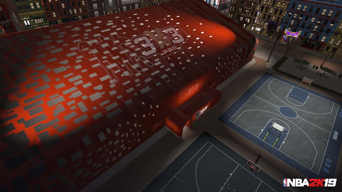 NBA2K's tweet photo. The 3x3 Pro Crew Invitational is comin! Grab your squad of 3️⃣ and head to The Neighborhood from 12-5p in  your region for a shot at 10,000 VC and 10,000 MP https://t.co/LMLXBdIpkW
