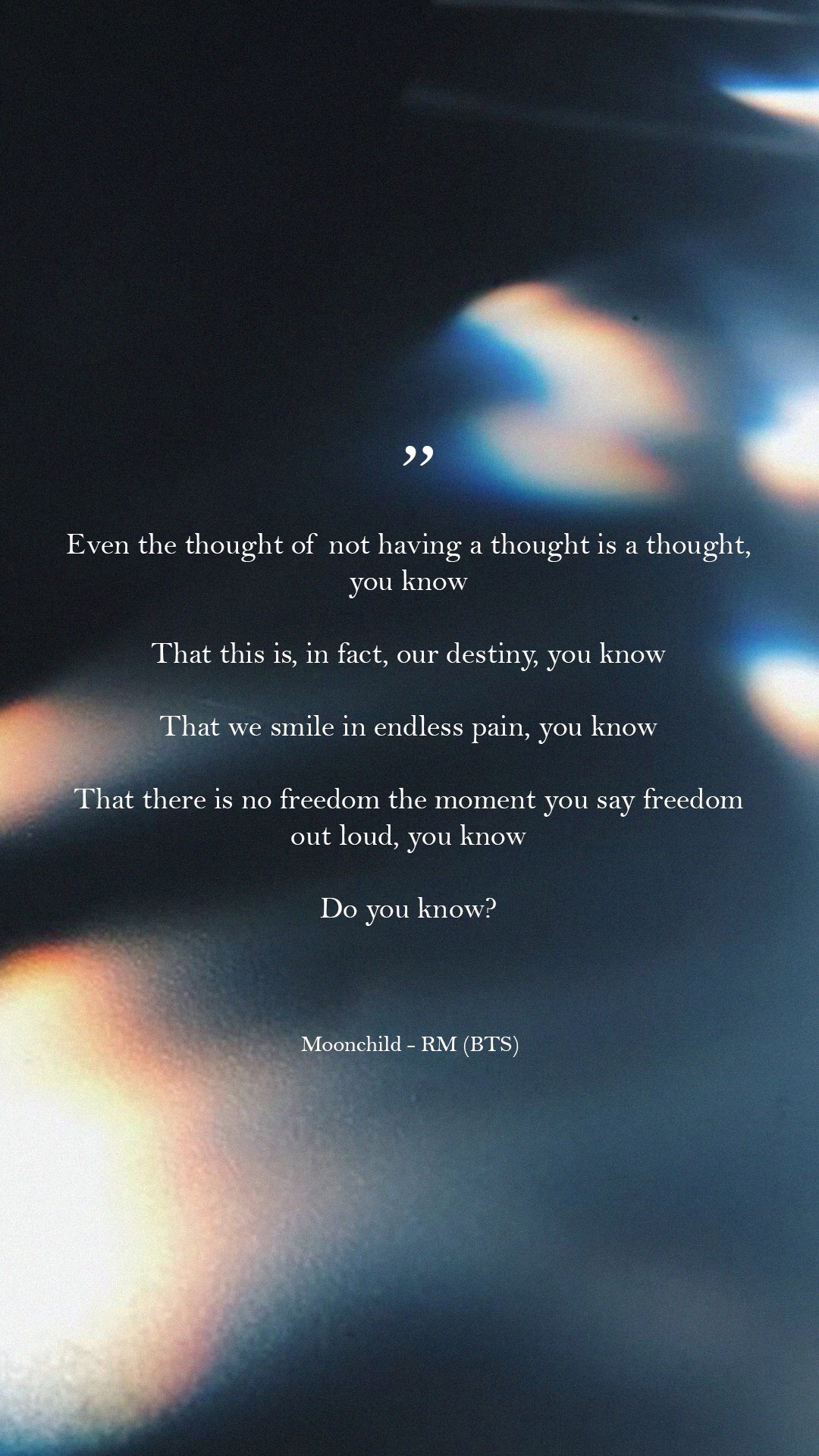 Bts Lyrics 在twitter 上 Do You Know Moonchild Rm Lyrics Trans By Doolsetbangtan Lyrics Quotes Inspiration Wallpaper Lockscreen Aesthetic Mood Bts Moonchild Namjoon Rm Mono Https T Co M3nziagjjx Twitter