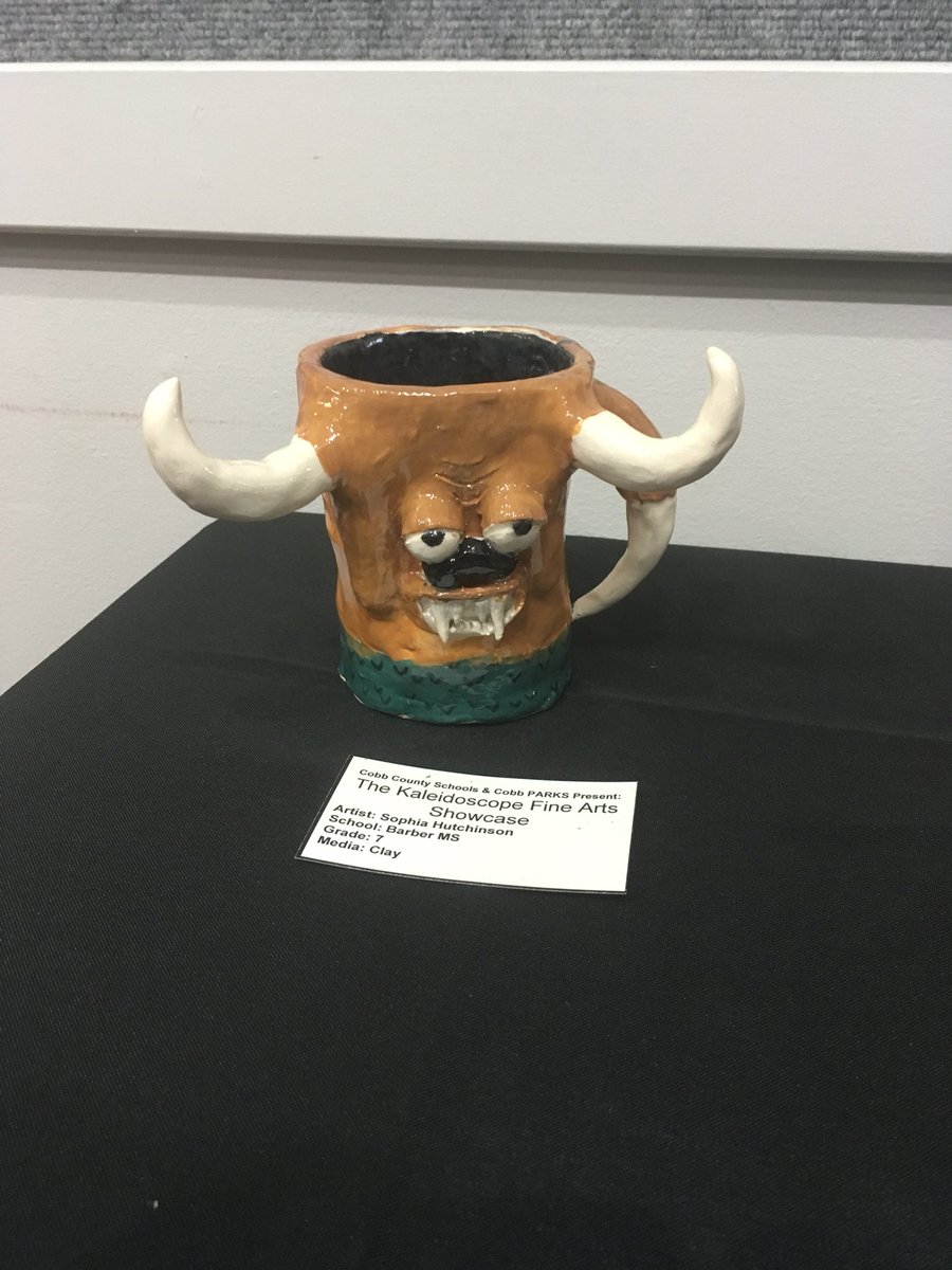 MacJackart4u's tweet photo. Lots of talented students in Cobb! So proud of my student’s work@Kaleidoscope @The Art Station Big Shanty! #BMSBraves #CobbArtRocks https://t.co/IAsFixoIA0