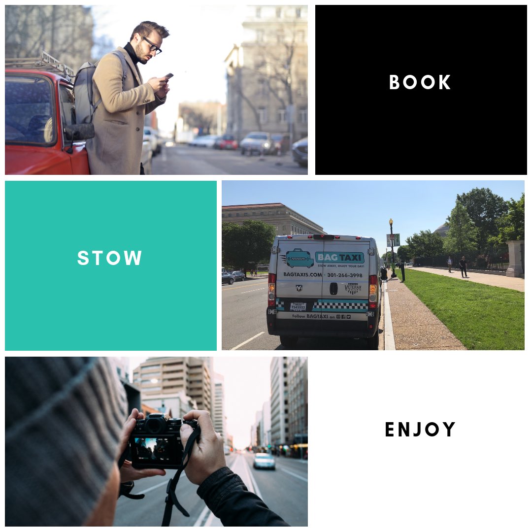 BagTaxiLLC's tweet photo. Book...Stow...Enjoy ✔️
•
•
•
#BagTaxi #StowAway #Travel #Travelers #TravelBlog #Tourists #Veteran #VeteranOwnedBusiness #WomenOwnedBusiness #BlackOwnedBusiness #WashingtonDC https://t.co/jeCqoj2p06