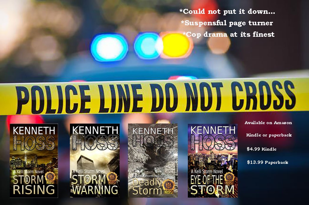kennhoss's tweet photo. Looking for a #goodread? Check out the Kelli Storm series. Cop drama at its finest. #NYPD #thriller #Amazon #kindle #paperback

https://t.co/8FUGrDuWP2 https://t.co/fi9qZ2vvgR