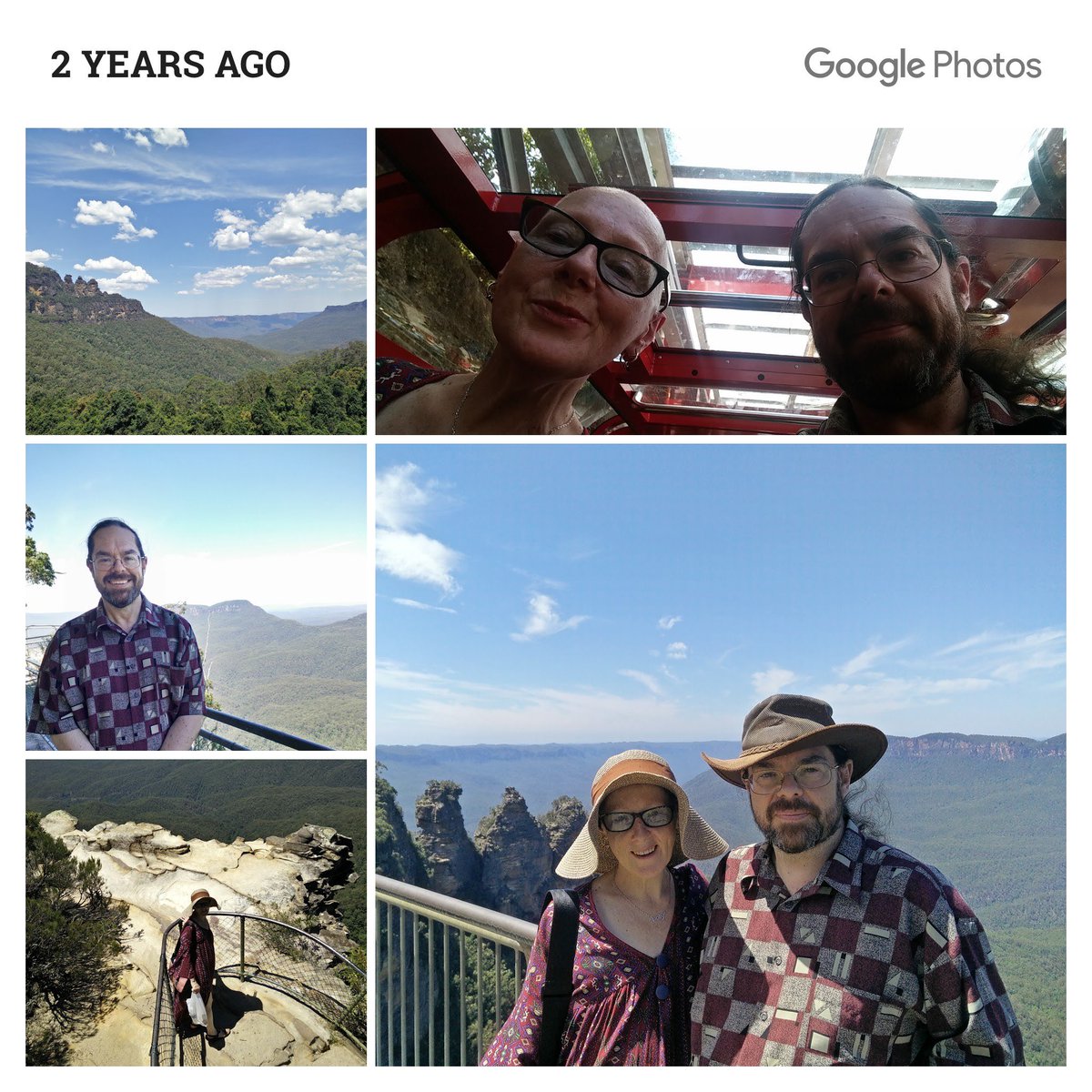 chris_bloke's tweet photo. Two years ago my wonderful late wife ⁦@donna_williams⁩ and I were on our last holiday together, a trip up to the Blue Mountains in NSW, mirroring our first trip in Australia after we arrived in 2002. ❤️ https://t.co/oZtxDWhiuB