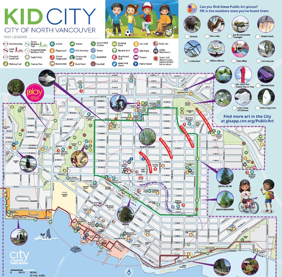 We've updated our popular #KidCityMap. It's a map for kids &amp; families that includes playgrounds, trails, public art and fun places to discover &amp; explore. Pick one up <a href="/NorthVanCityLib/">City Library</a> or download it here: cnv.org/KidCity  #NorthVan #CNV4ME
