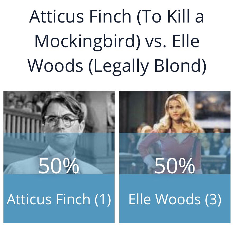 AGP_Law's tweet photo. Best fictional lawyer tournament: voting in the quarterfinals is tight! A few votes could make the difference. voting open until Sunday at 5pm. Don’t let your favourites go home: https://t.co/s9rTduO4Z4 https://t.co/hLI9gRu75g
