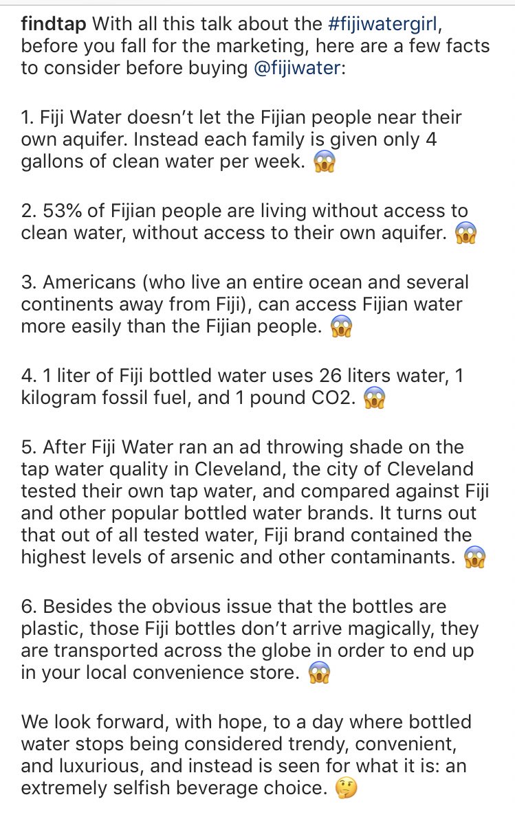 Please read this and remember it next time you want to buy Fiji Water⚠️