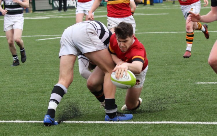 CBC_rugby's tweet photo. Tries from David Keily, Captain Alex O’Brien &amp; Sean Kelly help #CBCWarriors to retain Barry Cup, with 20-5 victory over @pbcrugby. A few pictures. https://t.co/vCA9WTAjJ4