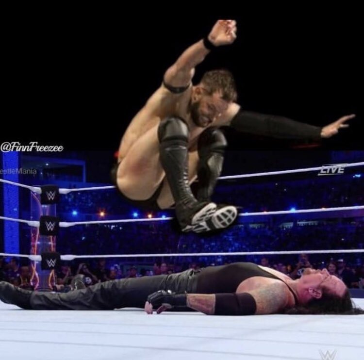 ThomasLC94's tweet photo. I doubt I’m not the only one that would like to see @FinnBalor Vs @theundertaker at @WrestleMania?? #DemonVsDeadman https://t.co/Rd0plIxSPj