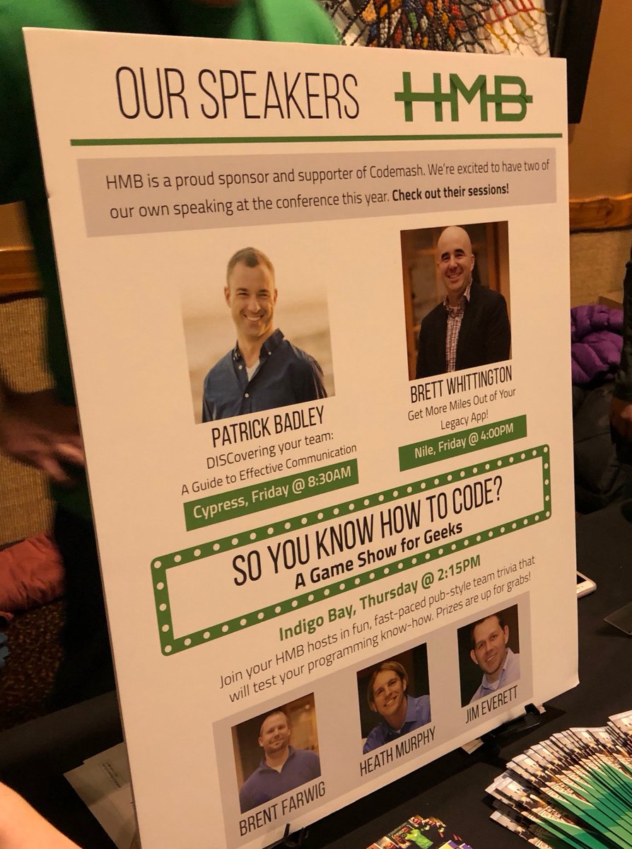 patrickbadley's tweet image. Thank you to everyone who attended my talk on DISC at @codemash with @JaredTheNerd! As promised here are the slides and don't hesitate to reach out with questions or comments! #codemash2019 #CodeMash
slideshare.net/PatrickBadley/…