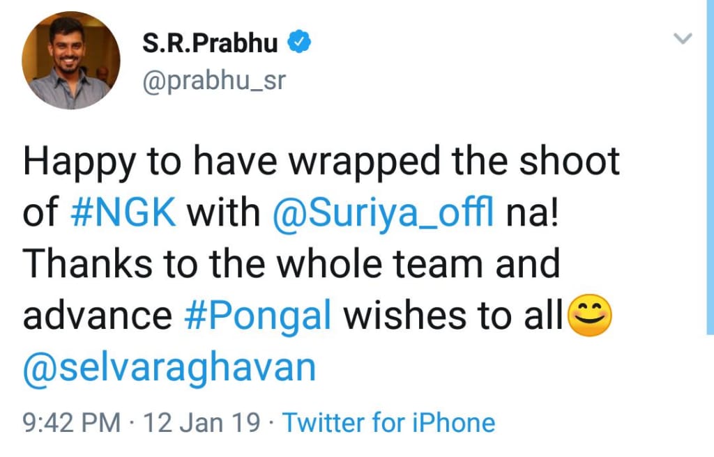 godofmischief_7's tweet photo. • " Sirappana Tharamana Sambhavamgal inime thaan paaka poren " 😎😎 #NGKFire 🔥🔥 #NGKShootWrappped @Suriya_offl @DreamWarriorpic @selvaraghavan @prabhu_sr @iam_Gokul https://t.co/TUYqMqz2UV