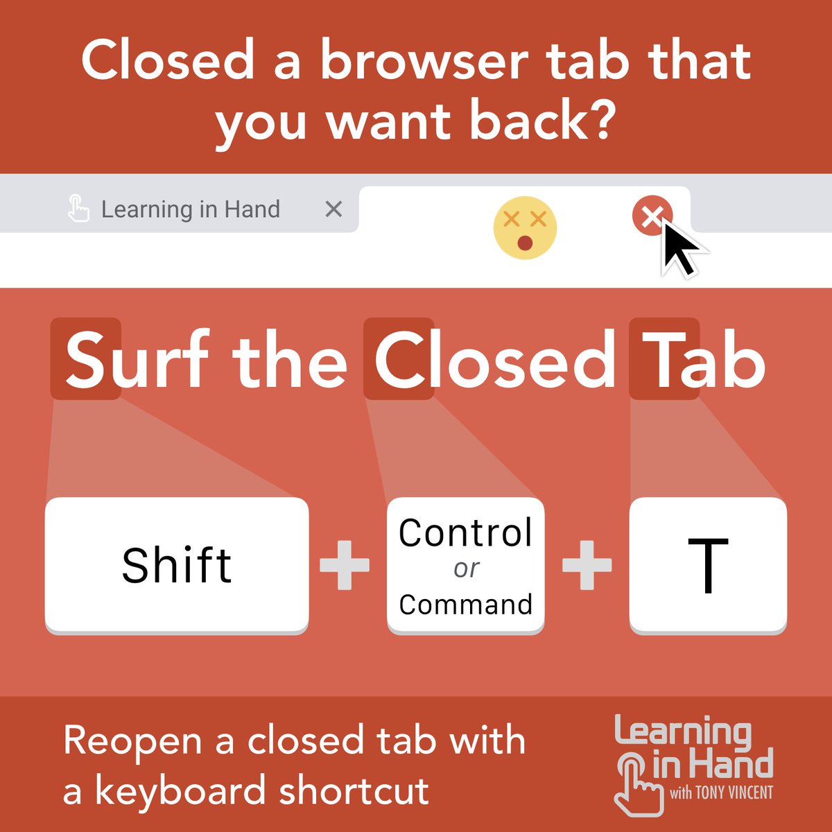 shortcut key to reopen closed window