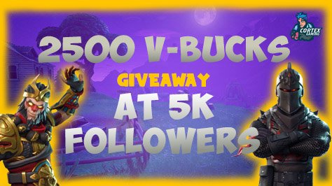 Cortex__Gaming's tweet photo. We are doing a #Fortnite #Giveaway at #5kFollowers 
#CortexGaming
@Gamer_RTweets 
@GamingRTweeters 
@BillssRTs 
@FAMafiaRT 
@CTCRts 
@CODFreeAgentsRT 
@FindMeAClan 
#GamersUnite 
#ComputerGaming
@FMC_RTs 
@LLEntRTs 
@FEAR_RTs https://t.co/VDFKJ7Q4ps