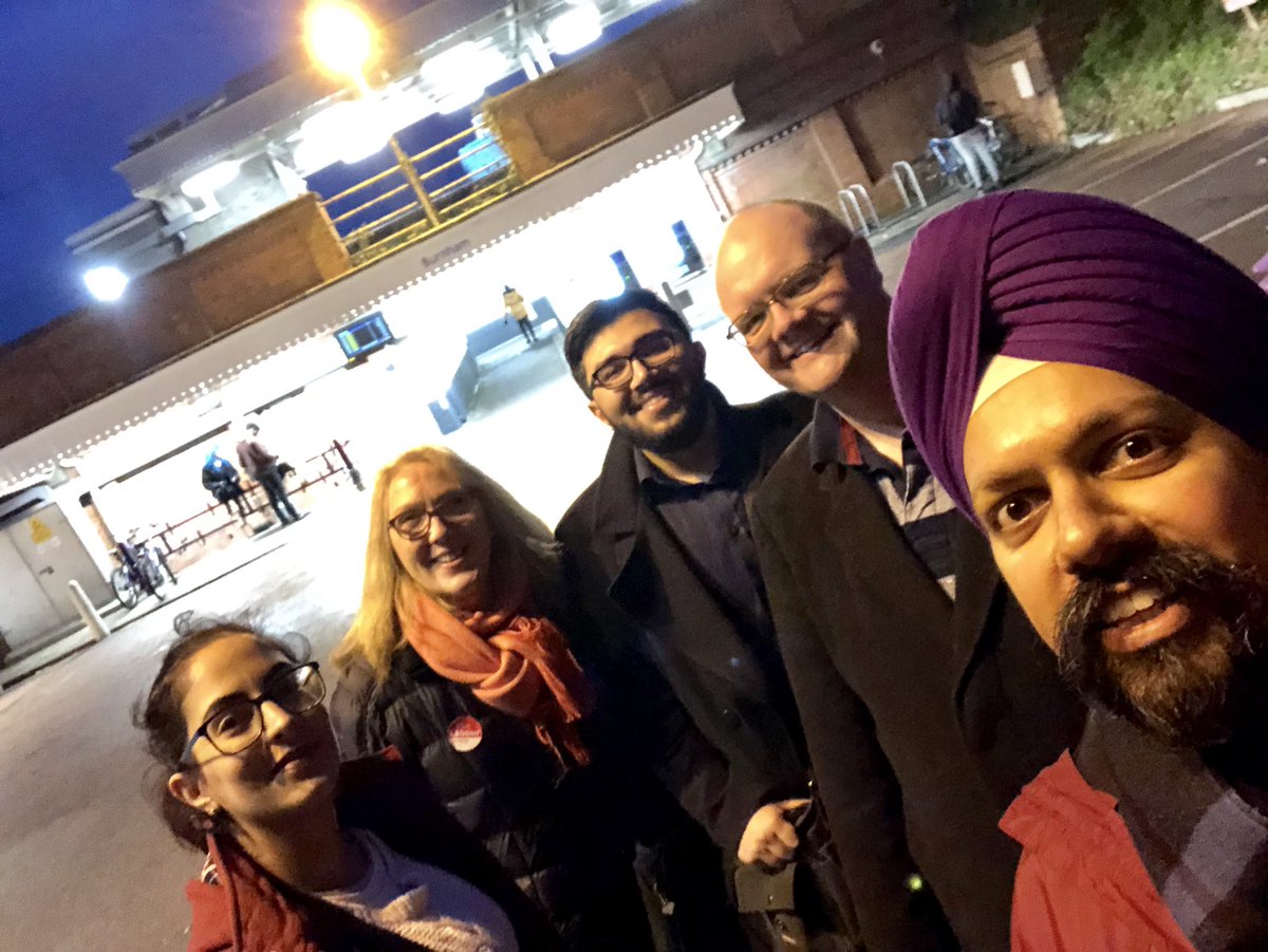 TanDhesi's tweet photo. After helping launch #Reading campaign, just finished busy day of canvassing in #Slough. As they say, no rest for the wicked. 😂 Well done to #LabourDoorStep teams out today in #Langley, #Britwell & #Haymill - listening to our constituents; picking up casework. Onwards & upwards! https://t.co/VN4cnqERtQ