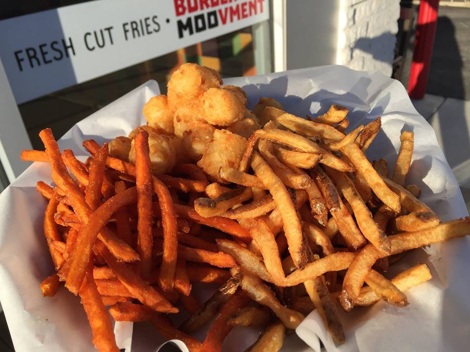 burgermoovment's tweet photo. Fresh cut traditional, sweet, or tots. On Superfry Saturday, we giving them all some love!

#wouldyoulikefrieswiththat #tatertots #lotsoftots #sweetpotatofries #freshcutfries 
#saturdayfries #frenchfries #fries #bestfriesever #burger #hamburger #angusbeef #elmwoodpark https://t.co/Rbh0aHBJCH
