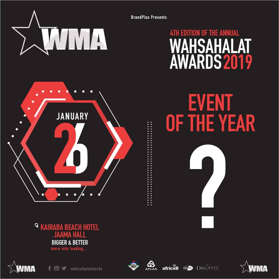 WMAGambia's tweet photo. We introduced the Event of the Year award last year, and @NoblesGambia took it home for their spectacular #FillUpPenchaMi show.
We’ve seen great events this year. The competition is tough. Which was your favourite 2018 event in #Gambia? #WMA2019 https://t.co/BbyStTzd7n