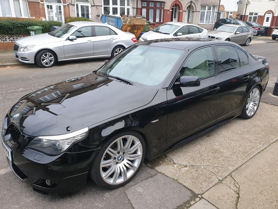 StolenWheels's tweet photo. '09 BMW 525D LCI M-sport Reg: BG58 YYV
Stolen off the owners drive 10/01/2019 3:17AM early hours in #Barking
@MPSBarkDag 

Car is a Jet Black coloured BMW 5 Series E60 https://t.co/bRJWxyRTlo