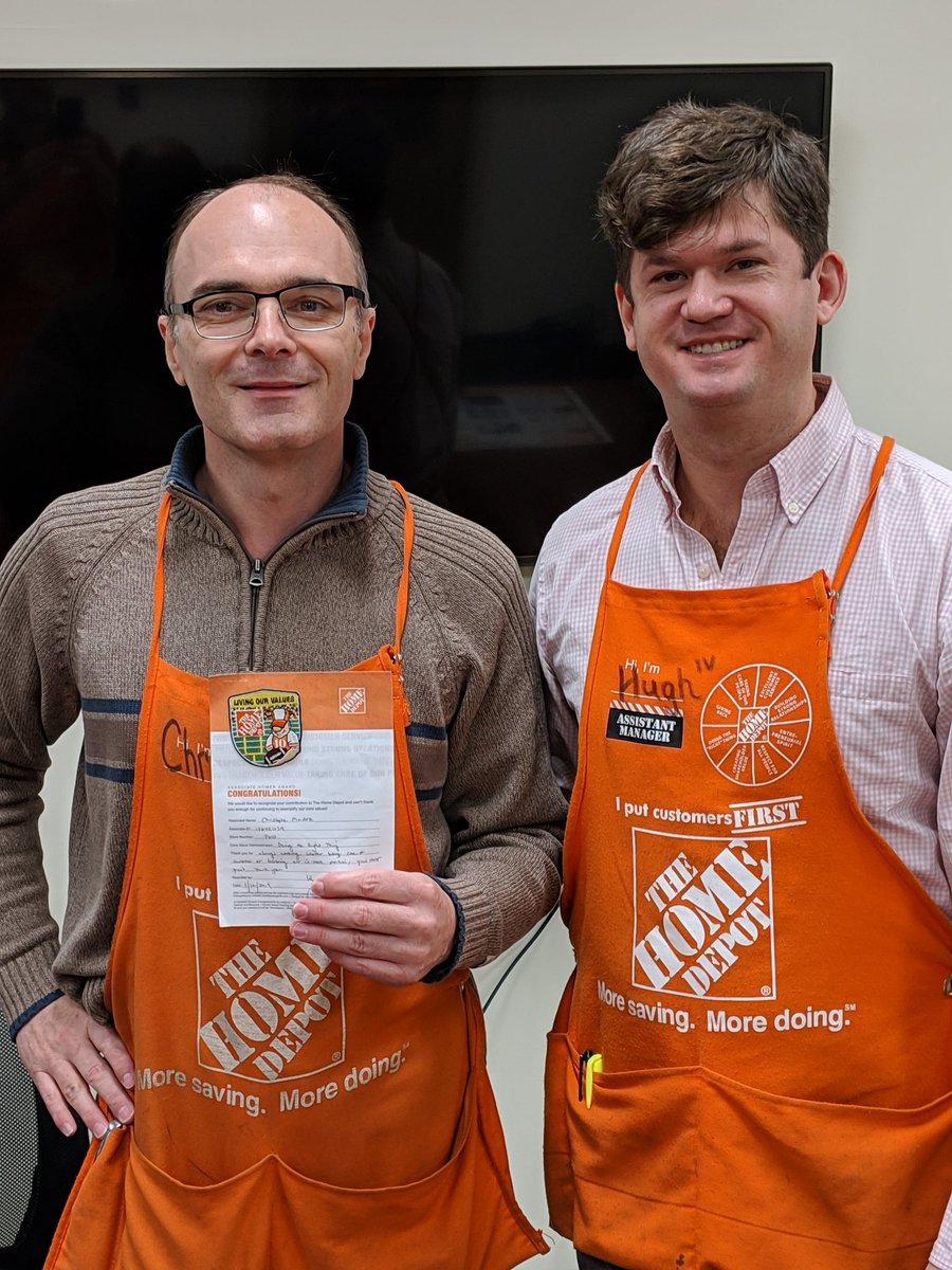 Christophe and his well deserved Homer Badge for supporting our values and Doing the Right Thing. Great job!