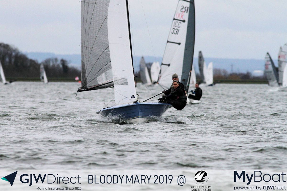 Tim and <a href="/frantango/">Frances Gifford</a> looking good during the <a href="/QueenMarySC/">The Bloody Mary</a> Bloody Mary 2019. They were the first Merlin and first Grand Master finishing 18th overall out of 201 finishers! #nicework #merlinrocket #seldensailjuice