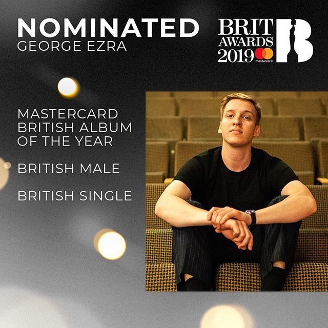 Can't believe I'm saying this but I've been nominated in three #BRITs categories this year! See you on Feb 20th @brits 🎉 #countmein #allthebest #TeamEzra bit.ly/2spaIVj