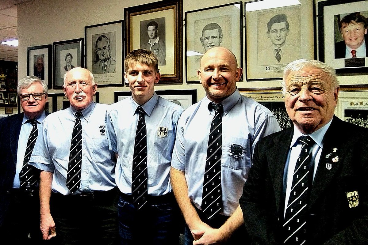 NeathAthletic's tweet photo. Congratulations to Ioan Hawkes who celebrates achieving his black tie today #history https://t.co/BVAPNT3iID