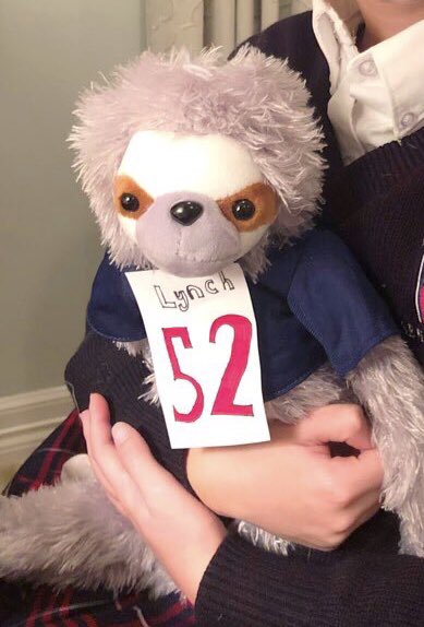 WHoltzman's tweet photo. There’s been an extraordinary follow-up to @MommyUpgrade’s post about her daughter naming her stuffed animal after @CameronLynch50. The two have been in touch and this letter and photo came in as a follow-up. Talk about best friends! #EnergyCaptain https://t.co/YxlUKyxCxe