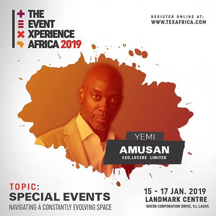 yemusan1's tweet image. Join me at the maiden edition of The Event Experience Africa. Get ready to be inspired to Be more and Do more! #theeventexperienceafrica #texa19 #mytypeofevent