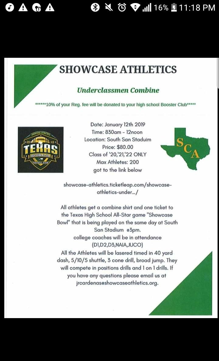 Bch_12's tweet photo. Combine was a blessing and im proud to represent my school and what talent we have. Thank you for the opportunity https://t.co/548ESRSam5