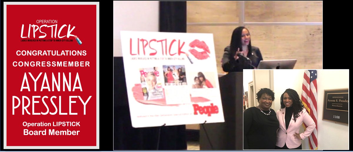 GunSources's tweet image. Congratulations Congressmember @AyannaPressley #operationlipstick #antigunviolence #congress @AOC #stopguntrafficking #werefusetobeused