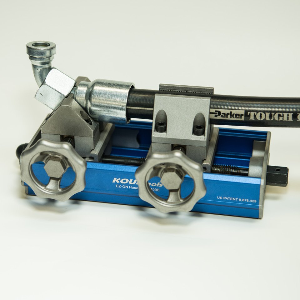 koultools's tweet image. A lot of interest in our 409B EZ ON hose press.