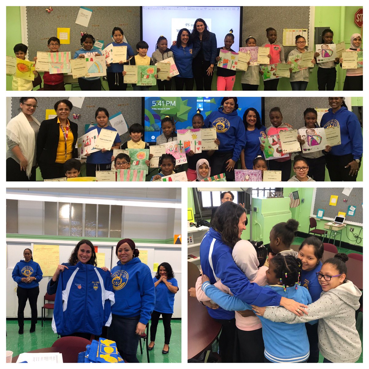 The @MexicanConsulateNY pays @29Q118 a visit to recognize our students for their participation in their 2019 calendar art contest! #futureartists #internationallyknown #strongpartnerships @D29Shines @D29PresCouncil @bevmitche @RuxShawn @DOEChancellor @NYCSchools @SpencerAndreD