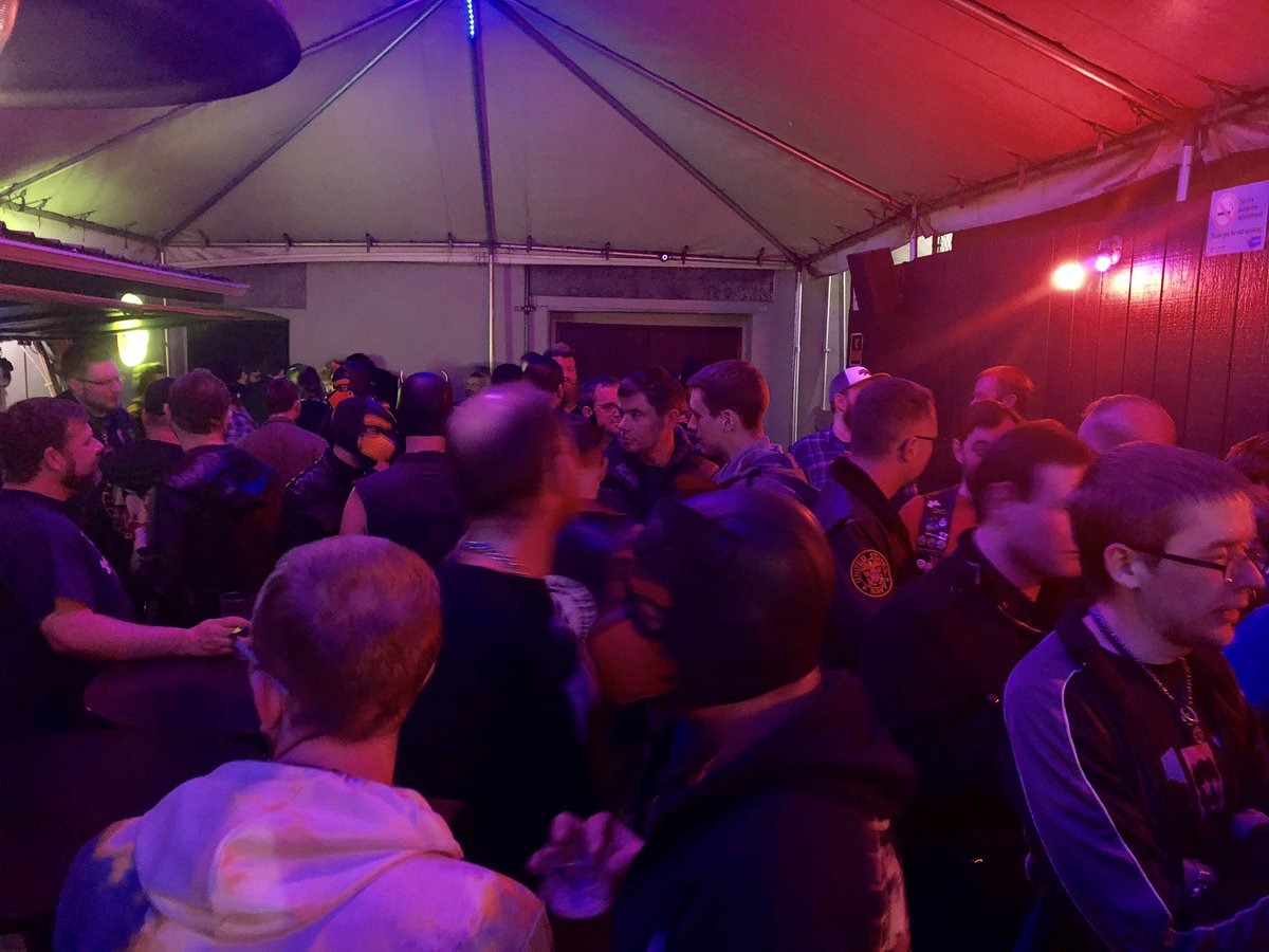 PupMicro's tweet photo. Micro had a great night at the SEA-PAH social at the Cuff in Seattle last night.  Lots of pups, handlers and friends. #micox #pupmicro #pupmox #seapah #cuff #thecuff #seattle @PupMox 

https://t.co/7TEOnA3FKM https://t.co/o7Cv2IkCqO