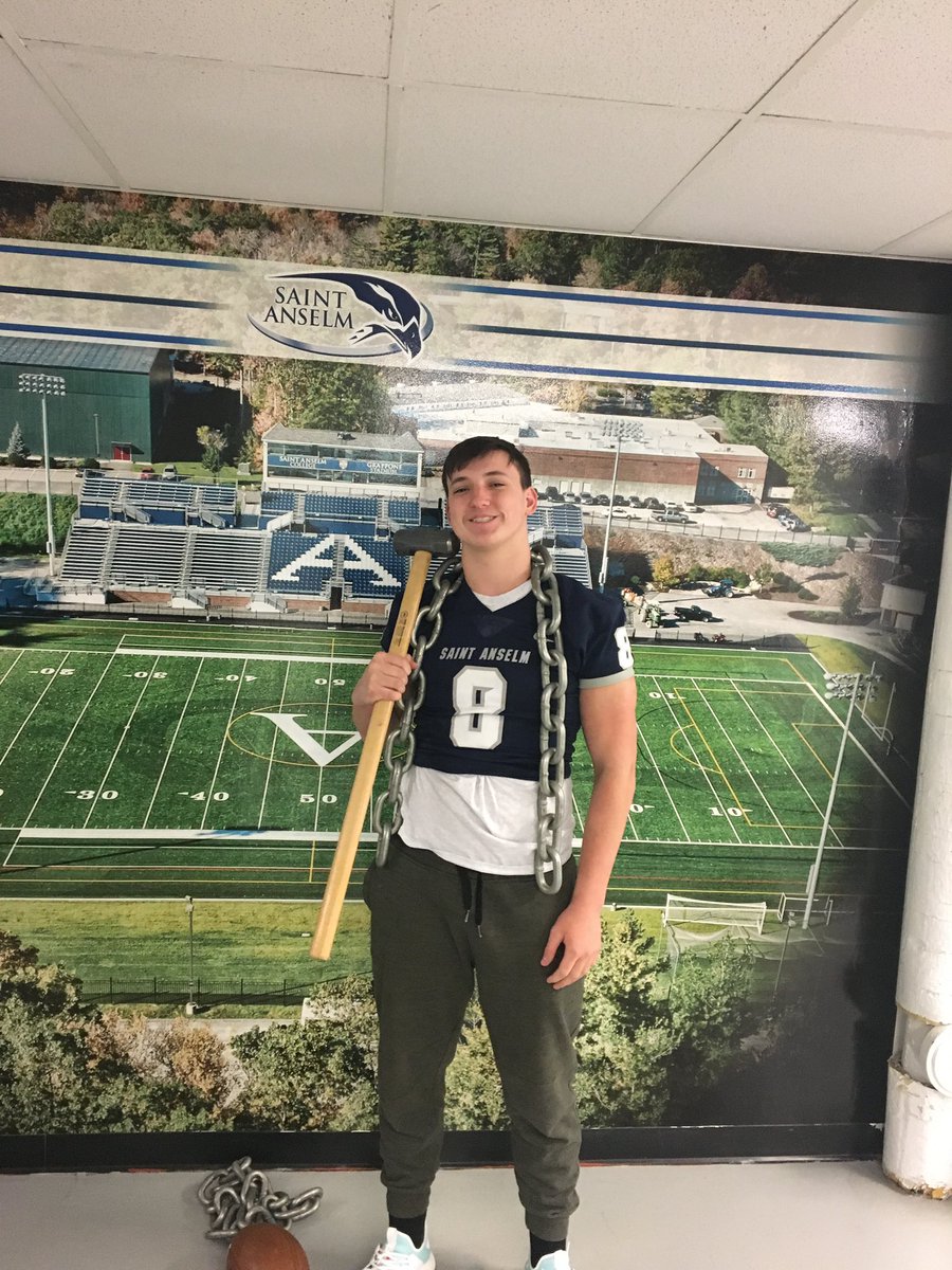 JoesphGreaney's tweet photo. Had a great time at Saint Anselm today thank you @Coach_Loeb for the invite. @CoachJoeAdam @ACCougarNation https://t.co/NGBOstTbSq