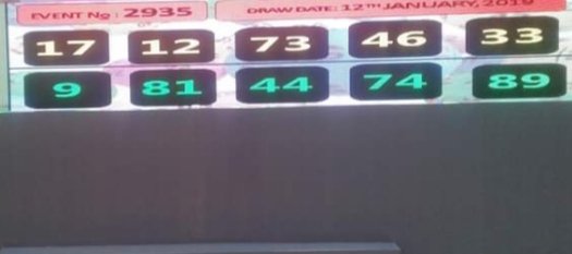 lotto 12 jan 2019