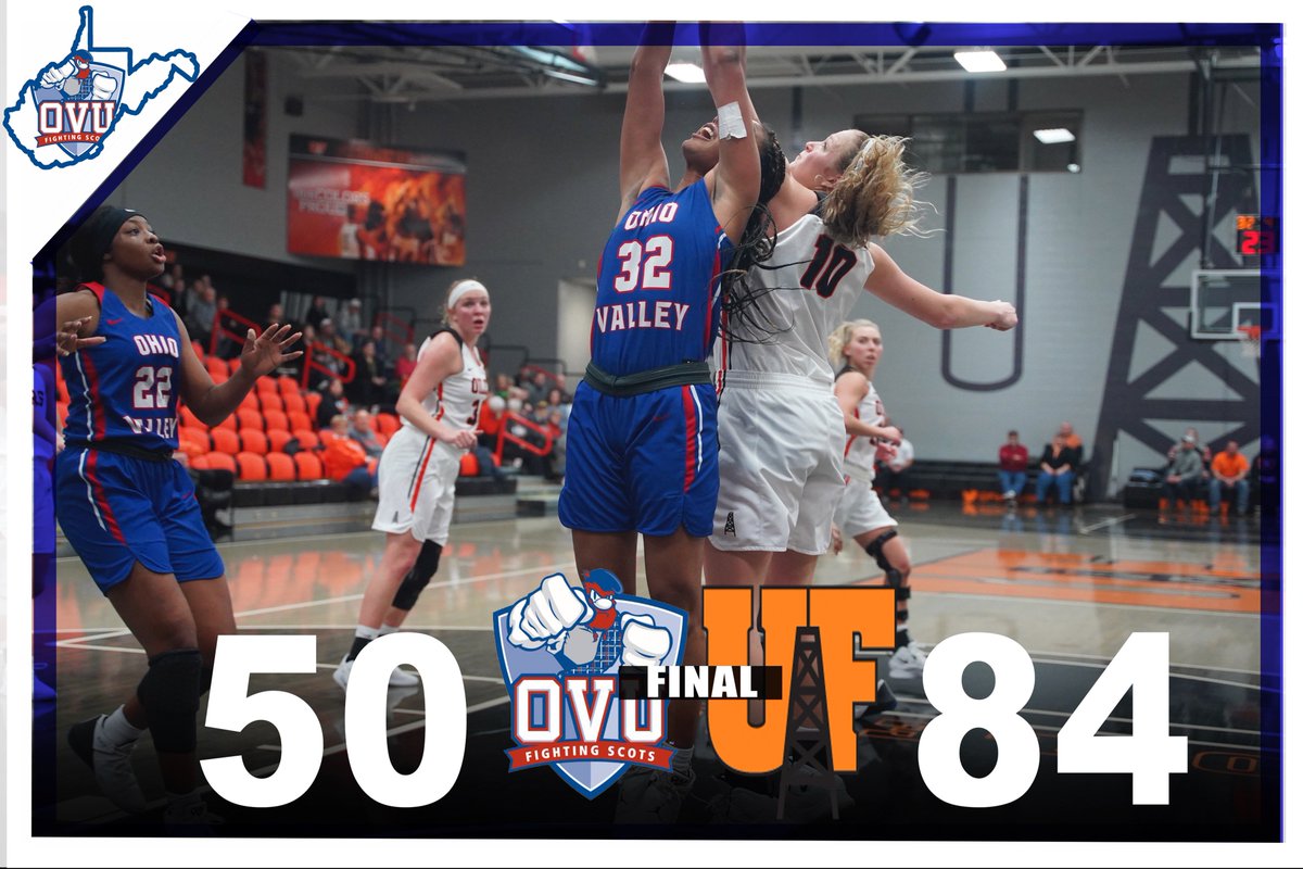 FINAL SCORE

<a href="/OVU_WBasketball/">OVU Women's Basketball</a>: 50
<a href="/FindlayOilers/">Findlay Oilers</a>: 84

#TheValley