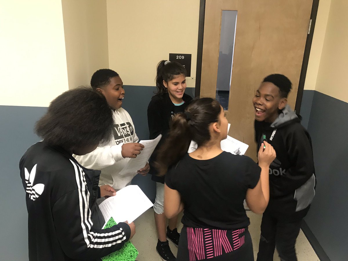 Clay_Charter's tweet photo. Let’s get into character! Saturday School Reader’s Theatre 🎭 was so much fun! Each group of students made the words of the script come to life! #saturdayschoolfun #ClayCharterAcademy https://t.co/TAzNv9lnTj